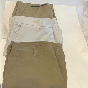Bundle of 3. Under Armour Men's Chinos - Beige, Khaki, Light Gray.